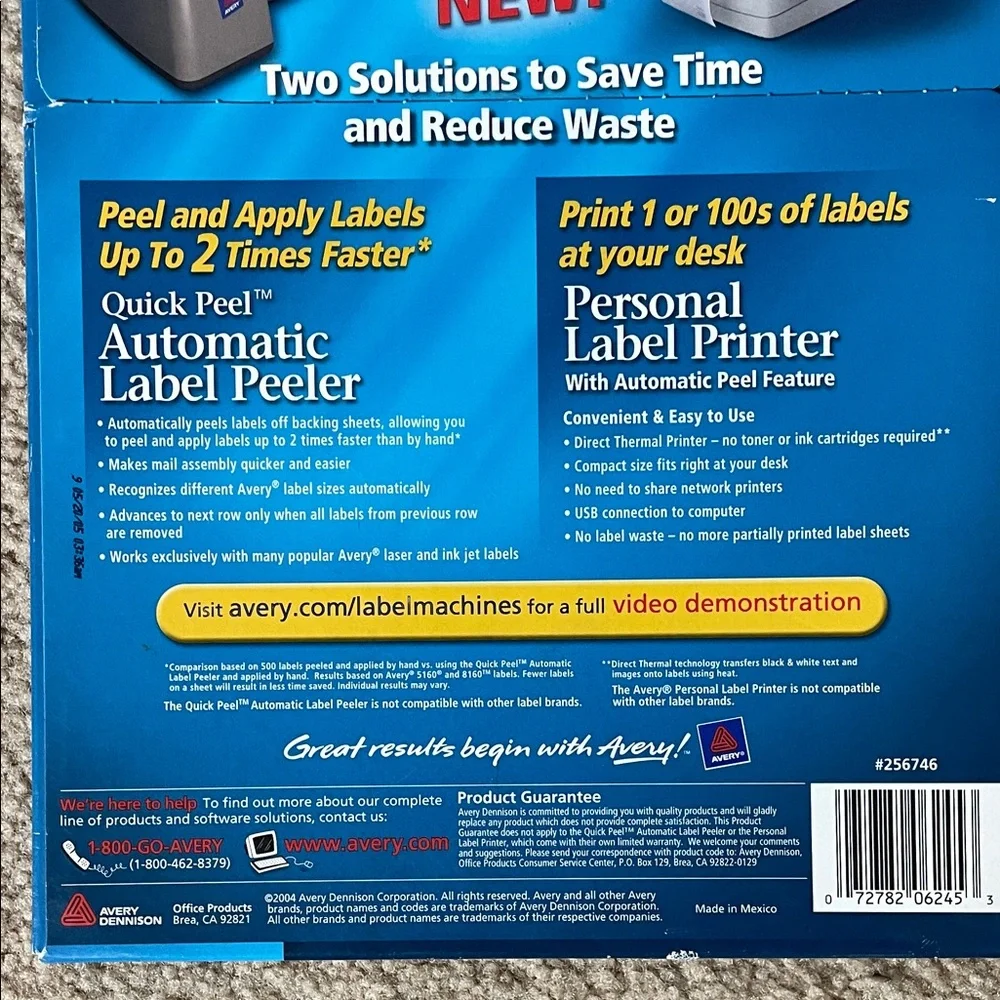 Avery Blue and White Inkjet Mailing Labels